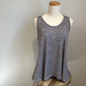 W5 Sleeves Navy Stripe Top